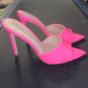Pink Mule Heels